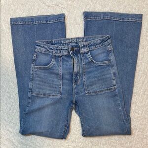 American Eagle Next Level Stretch Super Hi Rise Flare sz 8 reg